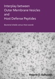 Thesis cover: Interplay between Outer Membrane Vesicles and Host Defense Peptides